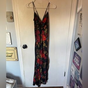 Boutique Long Floral Silk Dress